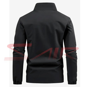High Quality Custom Men's Canvas <b>Waterproof</b> Windbreaker <b>Jacket</b> with Zipper Hooded Eco-Friendly Casual Use <b>Plus</b> <b>Size</b> Winter - Product Image 2