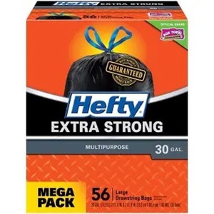 Bolsas de Basura Hefty Ultra Strong BlackOut PCTE88352, 13 Galones, 0.9 Mil, 23 3/4" x 24 7/8", Baja Densidad, Uso Medio, Aroma Cítrico, Negras - Product Image 6
