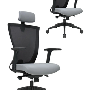 เก้าอี้สำนักงานโค้งแบบทันสมัยได้รับการรับรอง BIFMA ผ้าตาข่ายปรับความสูงได้ปรับพนักพิงศีรษะ - Product Image 1