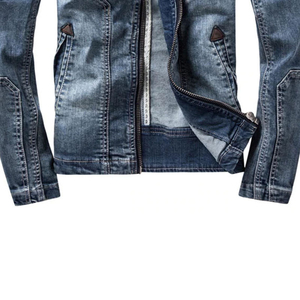 Vente en gros d'usine de vestes courtes de conception personnalisée de haute qualité veste en jean oversize colorée tie-dye pour hommes - Product Image 6