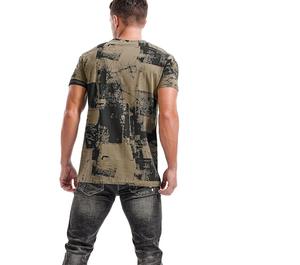 T-shirt imprimé à manches courtes pour hommes, style Hipster Hip Hop - Product Image 3