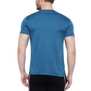 เสื้อยืดแขนสั้นผู้ชายทรงหลวมแบบพอดีตัวเสื้อยืดสำหรับผู้ชายพิมพ์โลโก้ตามสั่งมาใหม่สีพื้น - Product Image 2