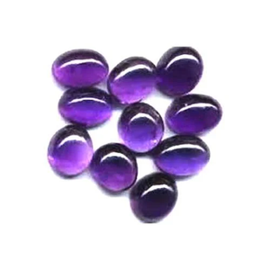 อเมทิสต์ทรงรีแบบคาโบชอง: สีม่วงราชวงศ์คลาสสิก 1 ชิ้น - Product Image 2