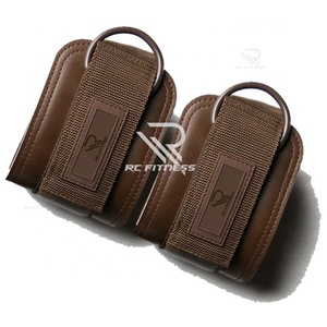 RC Fitness Wear Custom Leather Professional Protection Weight Lifting Ankle Cuffs & <b>Straps</b> for Legs <b>Gym</b> Workout Fitness - Product Image 5