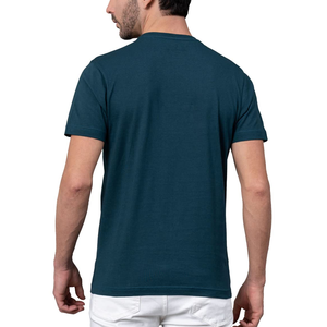 T-shirts pour hommes à manches courtes respirants personnalisés 100% coton/fibre de bambou tricoté partout - Product Image 3