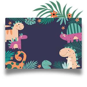 แผ่นรองโต๊ะงานฝีมือกระดาษรูปไดโนเสาร์ - Product Image 2