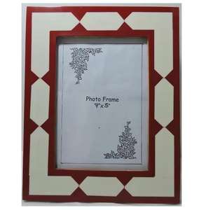 Cadre Photo en Os et Résine pour Bureaux Maison et Hôtel Cadre Photo Cadres Photo en Résine Osseuse Incrustation Vadrouille Décoratif pour la Maison - Product Image 4