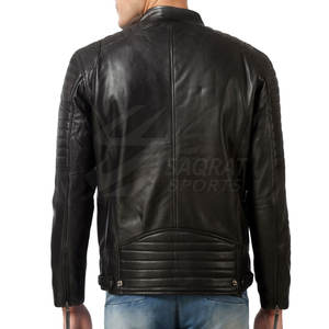 Chaqueta de cuero para hombre de calle alta hecha a medida, ropa de invierno impermeable con logotipo frontal, diseña tu propia chaqueta - Product Image 2