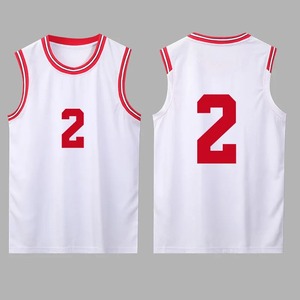 Maillot de basket-ball personnalisé à imprimé uni pour femmes, haut de sport, maillot de basket-ball pour hommes, maillot de basket-ball respirant en maille pour enfants, équipe scolaire - Product Image 2