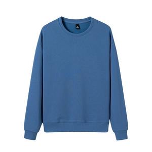 เสื้อกันหนาวคอกลมสำหรับผู้ชายผ้าฝ้าย100% ขนแกะ GSM 300สำหรับฤดูหนาวออกแบบปักได้ตามต้องการ - Product Image 3