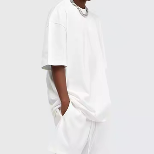 Custom design short sleeve Oversized Drop Shoulder T shirts OEM Breathable unisex Embossed t Shirts with custom logo and design - Product Image 3