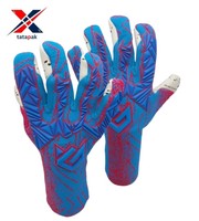 Guantes de Portero de Fútbol de Alta Calidad, Hechos de Cuero, Unisex, Diseño de Logotipo Personalizado Profesional, Impermeables, Dedos Completos