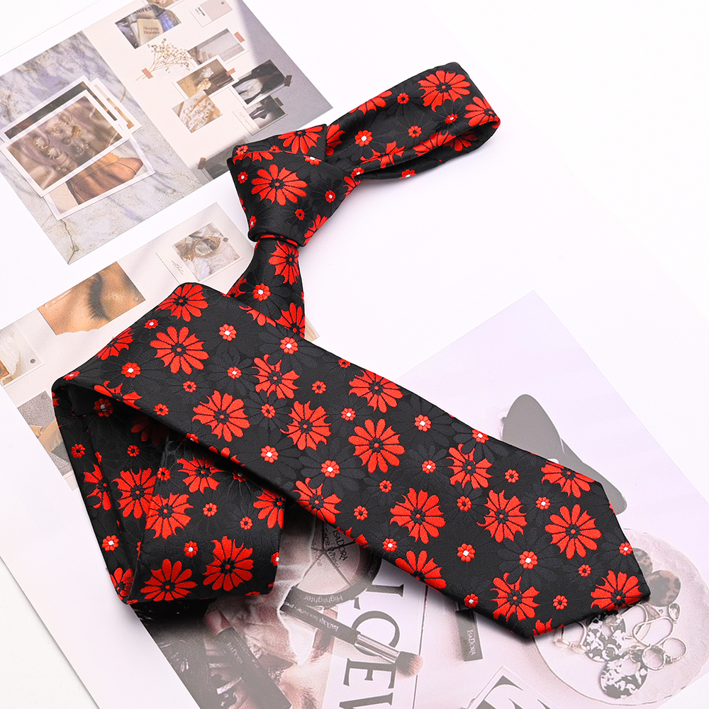 YiLi пользовательские мужские модные красочные дизайнерские Галстуки классического типа бордовые жаккардовые Пейсли Цветочные Галстуки для костюма
