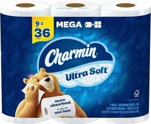 Papier toilette Charmin Ultra Soft, 9 rouleaux géants = 36 rouleaux normaux - Product Image 2