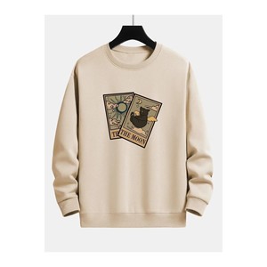 Felpa Oversize Unisex organica con stampa tarocchi per l'inverno - Product Image 2