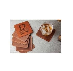 Posavasos de cuero Uso de artículos de mesa Fabricante indio 100% Mesa de posavasos de cuero de la mejor calidad hecha a mano Venta directa de fábrica - Product Image 3
