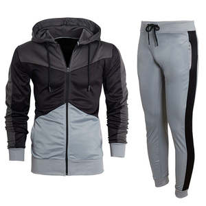 ชุดวอร์มสำหรับผู้ชายชุดวิ่งชุดใส่วิ่งชุดใส่วิ่งชุดใส่วิ่งสไตล์สตรีทแวร์ผ้าคอตตอนออกแบบโลโก้ได้ตามต้องการ - Product Image 1