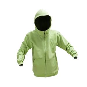 เสื้อฮู้ดไหมพรมถักแบบลำลองสำหรับผู้หญิง แขนยาวทรงหลวม สีพื้น รุ่นปี 2024 แบบสั่งทำพิเศษ - Product Image 3