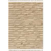 Top Hallow moderne de haute qualité marocain laine tapis boucle coupe Pile couleur unie épais noué à la main naturel brun tapis ensemble