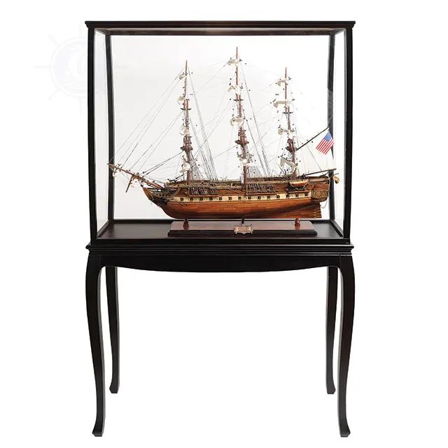 Uss Constitution Groot Met Vloervitrine Houten Replica Met Displaystandaard, Verzamelobject, Decor, Cadeau, Groothandel