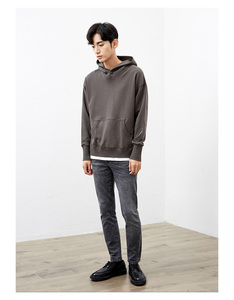 เสื้อฮู้ดดี้ผ้าฝ้ายซูพิมาสำหรับผู้ชาย เสื้อฮู้ดดี้เปล่า เสื้อสเวตเชิ้ตผู้ชาย เสื้อฮู้ดดี้ผ้าฟลีซออร์แกนิค เสื้อผ้าผู้ชาย เสื้อสเวตเตอร์ - Product Image 3