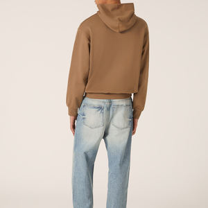 Sweat à capuche personnalisé épais Boxy Fit 500 Gsm vierge surdimensionné épais 100% coton unisexe sans ficelle à double couche - Product Image 2