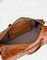 Sac de voyage décontracté de luxe en cuir véritable pour homme, sac de sport avec compartiment à chaussures zippé, vintage, couleur tan, grande capacité pour la nuit