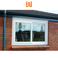 WANJIA vente en gros fenêtre à double vitrage fenêtre horizontale maison fenêtres en pvc horizontale upvc fenêtre à cadre étroit fenêtre coulissante