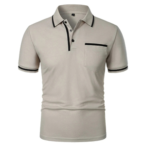Logo personnalisé imprimé en coton pour Polo T-Shirt respirant et doux style uni décontracté grande taille avec personnalisation de la taille et des couleurs - Product Image 2