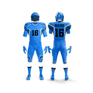 Vente en gros 2025 uniforme de football américain grande taille adultes court séchage rapide mélange de polyester impression numérique personnalisée ensembles respirants - Product Image 6