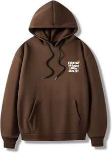 Sweat-shirt à capuche oversize délavé à l'acide unisexe 420gsm sweat-shirt thermique épais Boxy brodé en éponge - Product Image 3