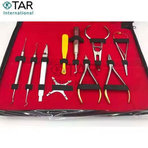 Kit d'instruments médicaux d'orthodontie de base dentaire de qualité supérieure de 18 pièces miroir, sonde, détartreur, pince à épiler et explorateur - Product Image 6