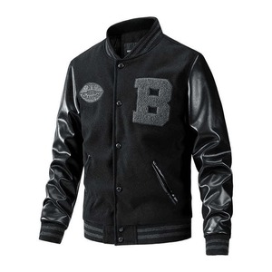 Veste de baseball d'hiver personnalisée de haute qualité pour hommes et femmes, broderie en chenille, capuche, imperméable, taille XL, service OEM - Product Image 4