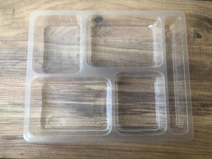 ที่มีคุณภาพสูงขายร้อนที่แข็งแกร่งทิ้ง5แบ่งฟิล์ม-Coverable PP กล่องบรรจุภัณฑ์พลาสติกสดและแช่แข็งอาหารปิดผนึกถาด - Product Image 4