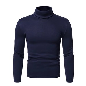 Pulls à col roulé OEM vente en gros de pulls en tricot personnalisés fabricant direct d'usine mode chaude 100% laine anti-boulochage hommes - Product Image 3