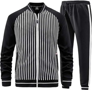 Ensemble de survêtements coupe-vent en nylon et polyester léger de meilleure qualité pour hommes avec logo personnalisé et fermeture éclair grande taille pour la saison de printemps - Product Image 2