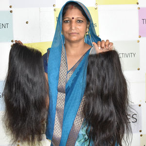 Prix d'usine en gros de cheveux bruts de femme noire naturelle couleur faisceaux droits sans perte de cheveux brésiliens temple extensions de cheveux humains - Product Image 1