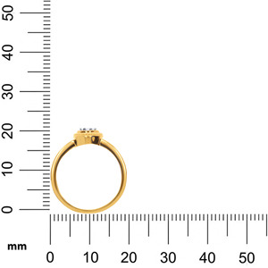 Anillo de Diamantes Halo de Lujo en Oro Amarillo de 18K con Banda de Esmalte Negro y Diamantes Redondos y Baguette para Mujer - Product Image 5
