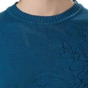 Suéter de punto de hombre ajustado transpirable con diseño de OEM personalizado/suéter de punto de hombre con logotipo personalizado - Product Image 4