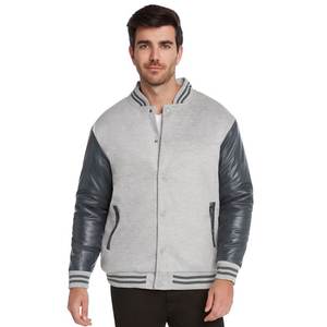 Veste universitaire décontractée pour homme, hiver, à capuche, respirante, streetwear, avec broderie de logo personnalisée, couleur unie - Product Image 4