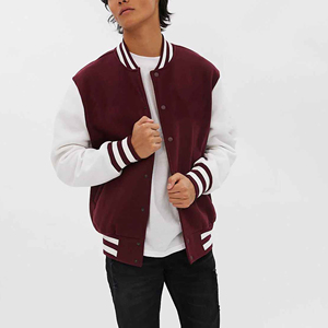Custom Wool Chenille Embroidery Baseball Letterman <b>Jackets</b> <b>Men</b> 2025 Vintage Customized Color Coated Hooded Varsity <b>Jacket</b> - Product Image 4