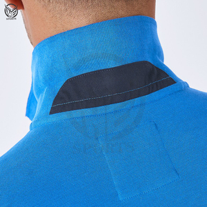 Camisas Personalizadas OEM para Hombre, Diseño de Bordado de Primera Calidad, Patrón Sólido, Tela de Punto 100% PK, Manga Corta Formal - Product Image 2