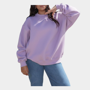 Sudadera de Forro Polar para Mujer, Cuello Alto Simulado, Sin Forro, Estilo Urbano para Invierno, Mezcla de Spandex/Algodón, Diseño Sólido en la Parte Delantera, Theta Chi - Product Image 6