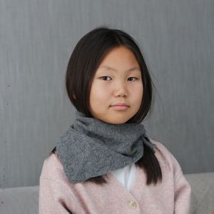 Bandeau écharpe en cachemire mongol de qualité supérieure couleur crémeuse naturelle hiver multifonctionnel pour bébés - Product Image 6