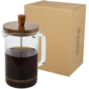 Cafetière à piston personnalisée en ivoire, gadgets élégants - Product Image 3