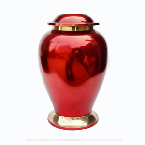 Urne de cendres humaines adultes de vente chaude Urne commémorative de souvenir de crémation en métal de conception agréable - Product Image 1