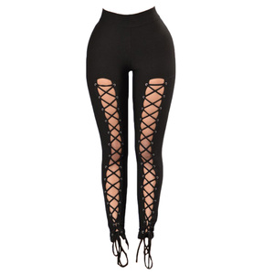 Leggings de yoga sans couture taille haute de qualité supérieure pour femmes, en coton extensible, pour le fitness et la gym, avec effet ventre plat, décontractés pour l'été, vente en gros - Product Image 4