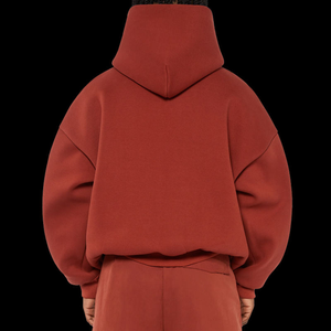 Jersey de gran tamaño para hombre Sudadera con capucha de felpa francesa de peso pesado Logotipo personalizado Sudaderas con capucha de hombro caído para invierno - Product Image 2