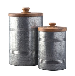 Handmade Galvanized Canister Premium Quality Handmade <b>Storage</b> Box Classic Stylish Handmade Wholesale Canister - Product Image 1