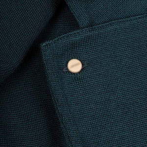 Blazer pour homme de bonne qualité, entièrement personnalisé, à simple boutonnage, respirant, anti-froissement, col en V, en laine/coton/polyester - Product Image 4